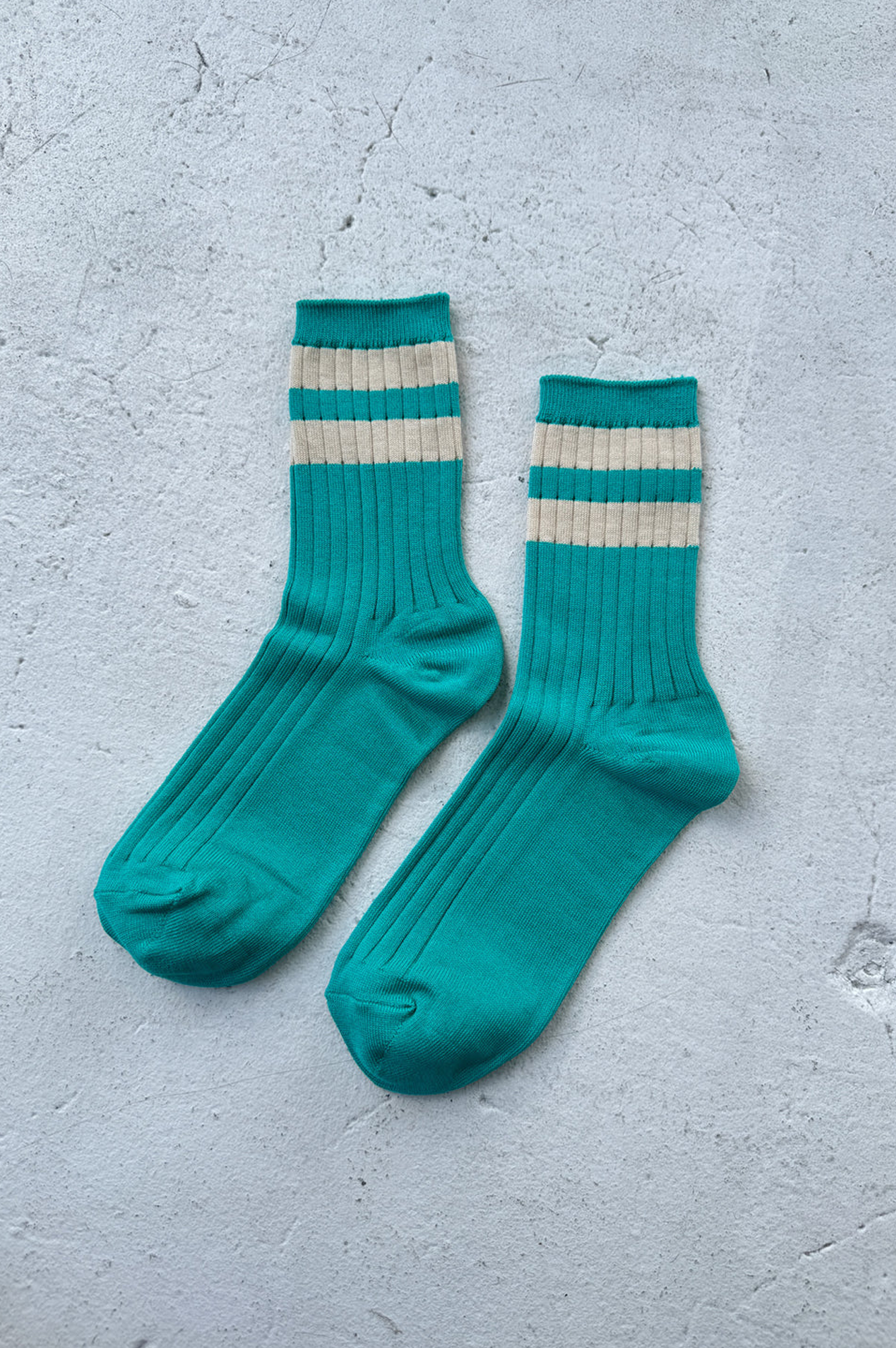 Le Bon Shoppe Her Varsity Jade Socks