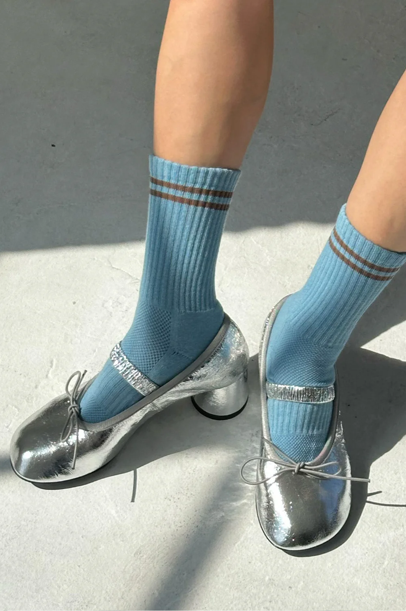 Le Bon Shoppe Boyfriend Powder Blue Socks