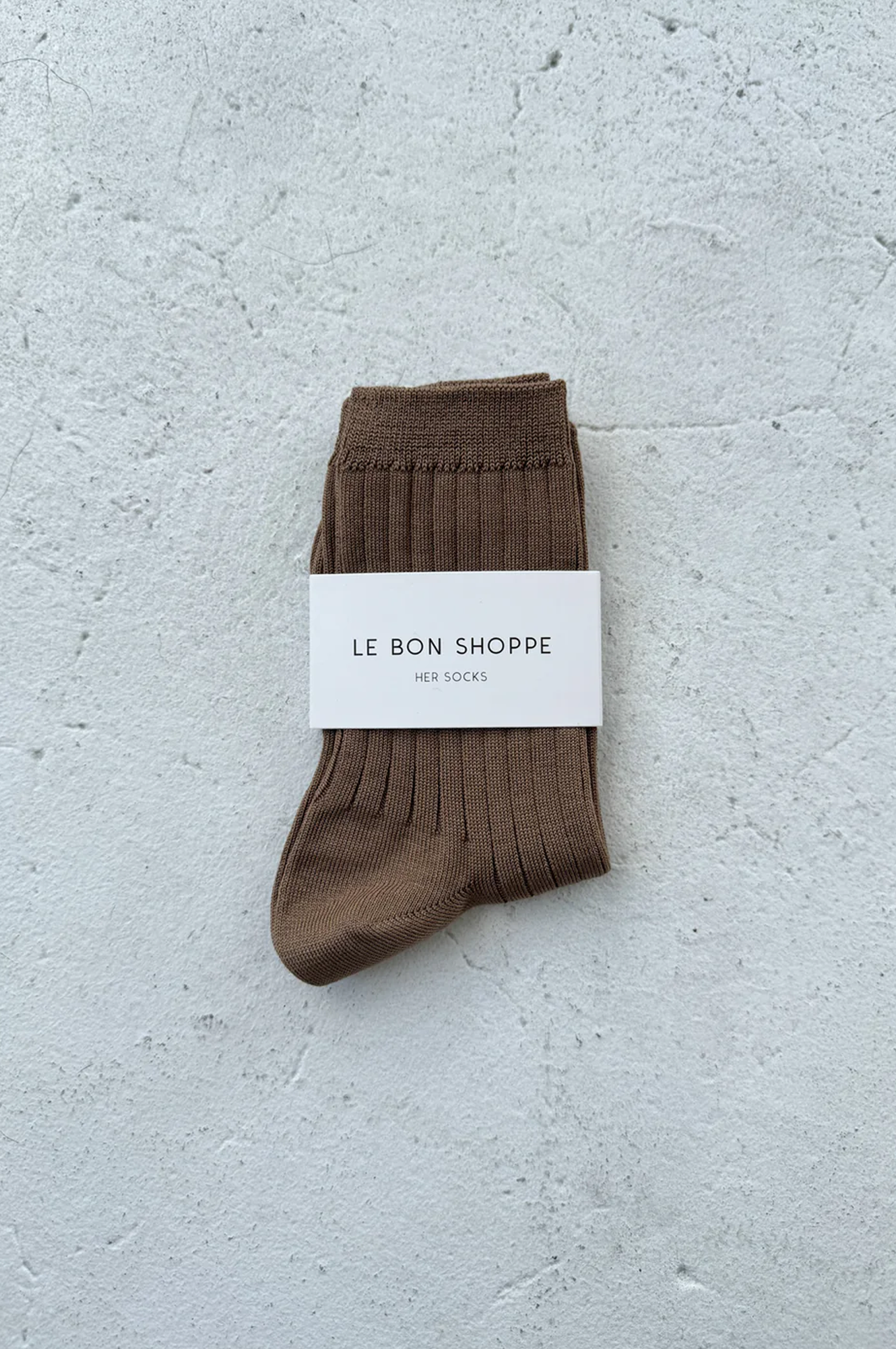 Le Bon Shoppe Her Dark Tan Socks