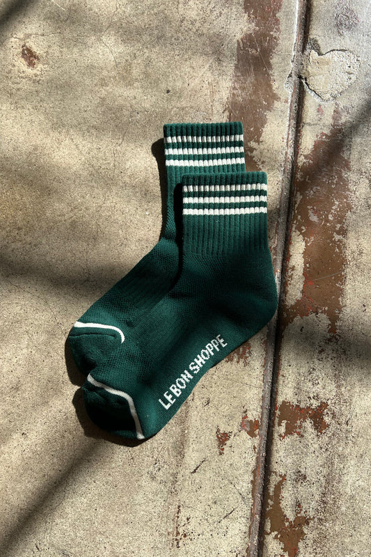 Le Bon Shoppe Girlfriend Hunter Green Socks