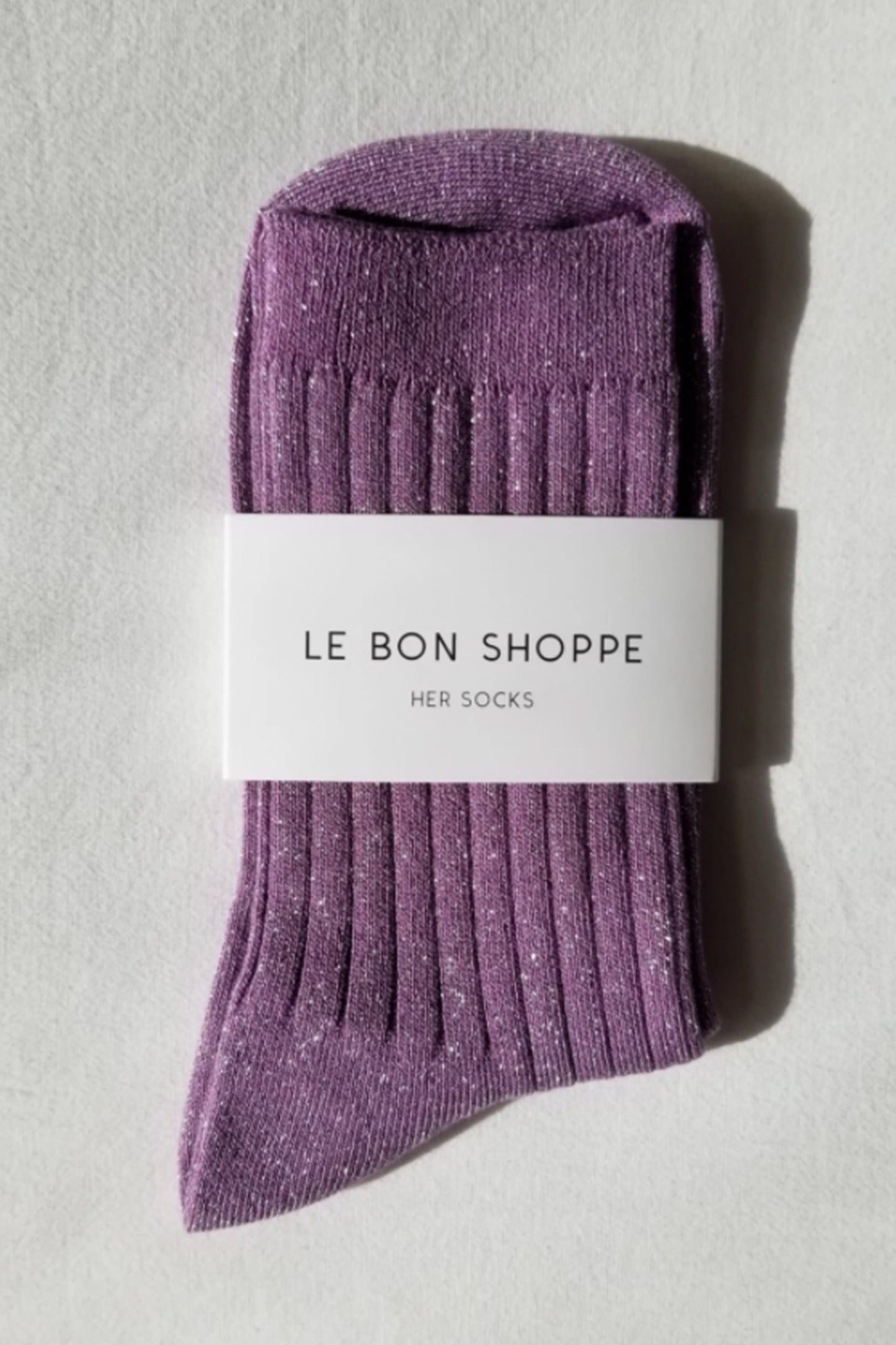 Le Bon Shoppe Her Lilac Glitter Socks