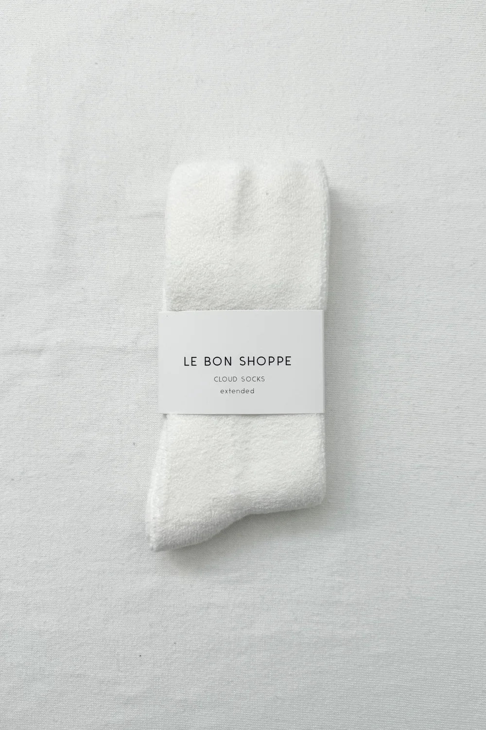 Le Bon Shoppe Classic White Extended Cloud Socks