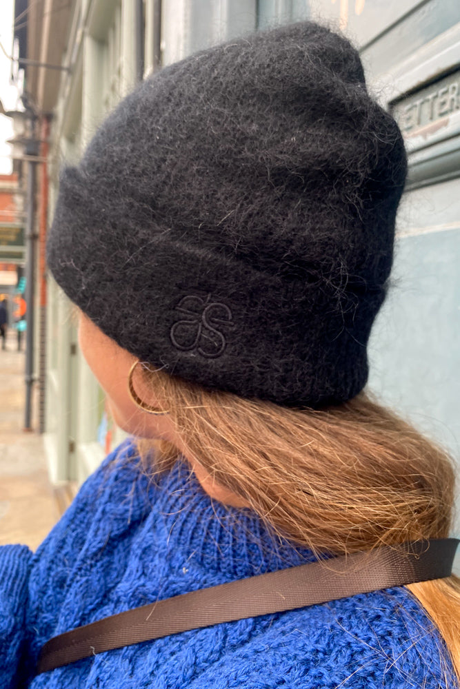 Second Female Brookline Black Knit Hat