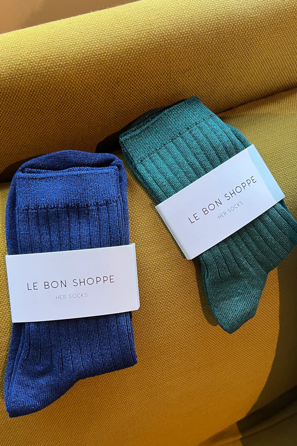 Le Bon Shoppe Her Sapphire Glitter Socks