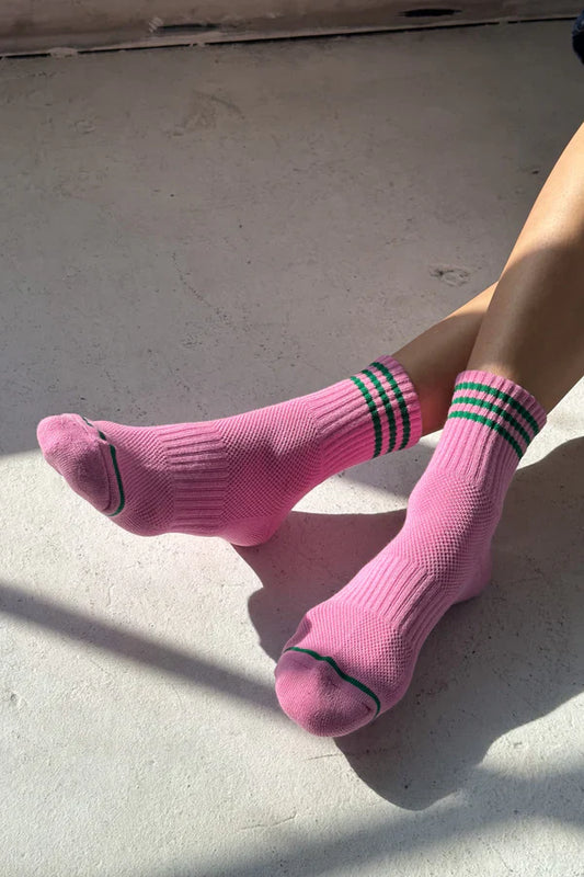 Le Bon Shoppe Girlfriend Rose Pink Socks