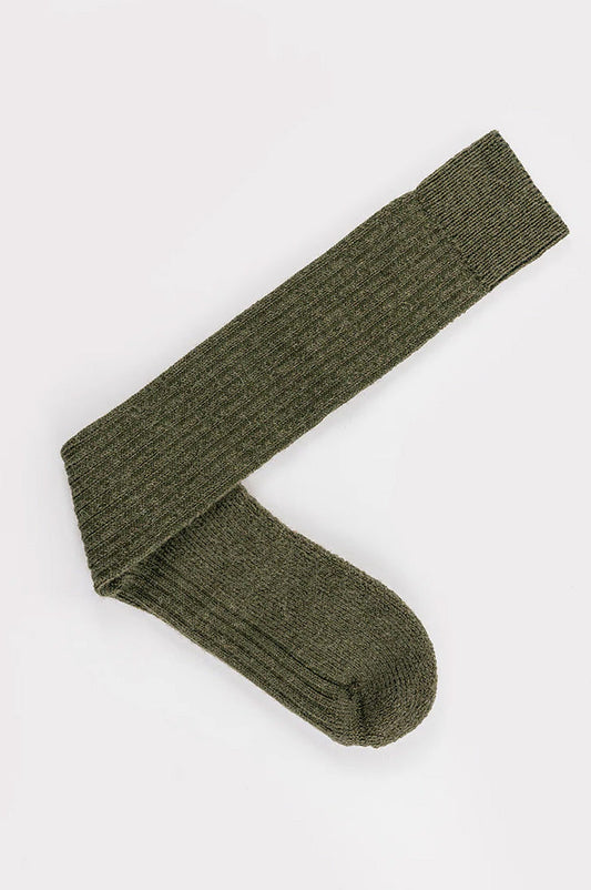 Pairs Wool Knee-high Green Socks