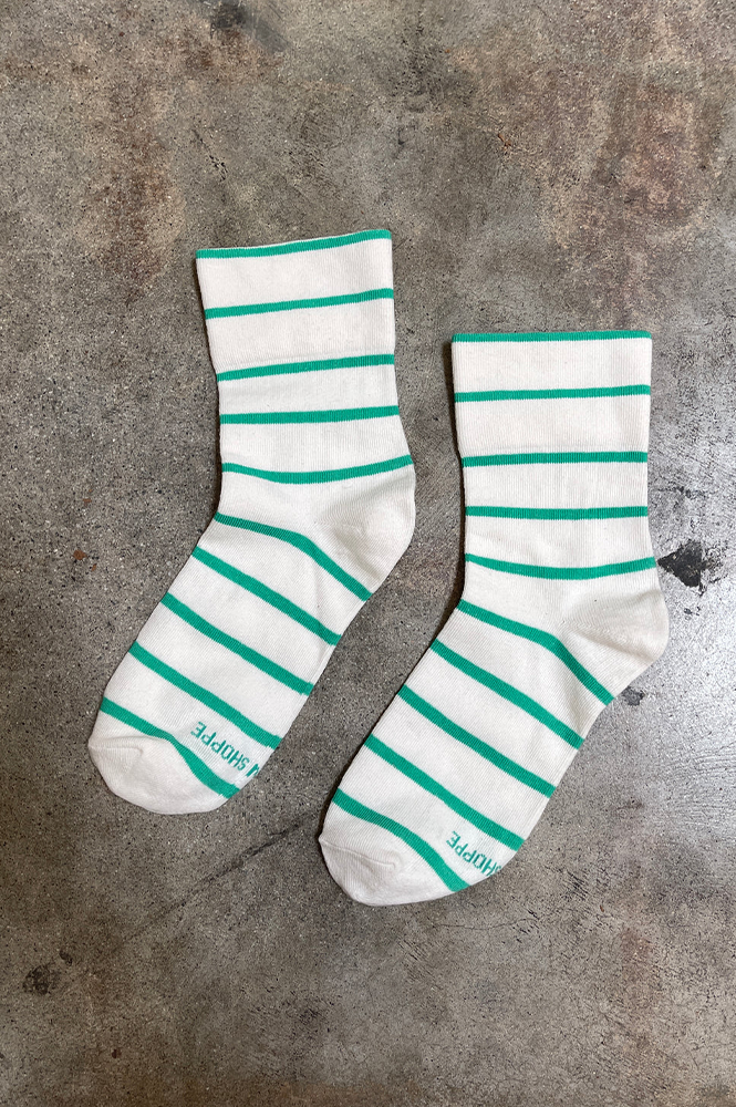 Le Bon Shoppe Wally Irish Green Sneaker Socks