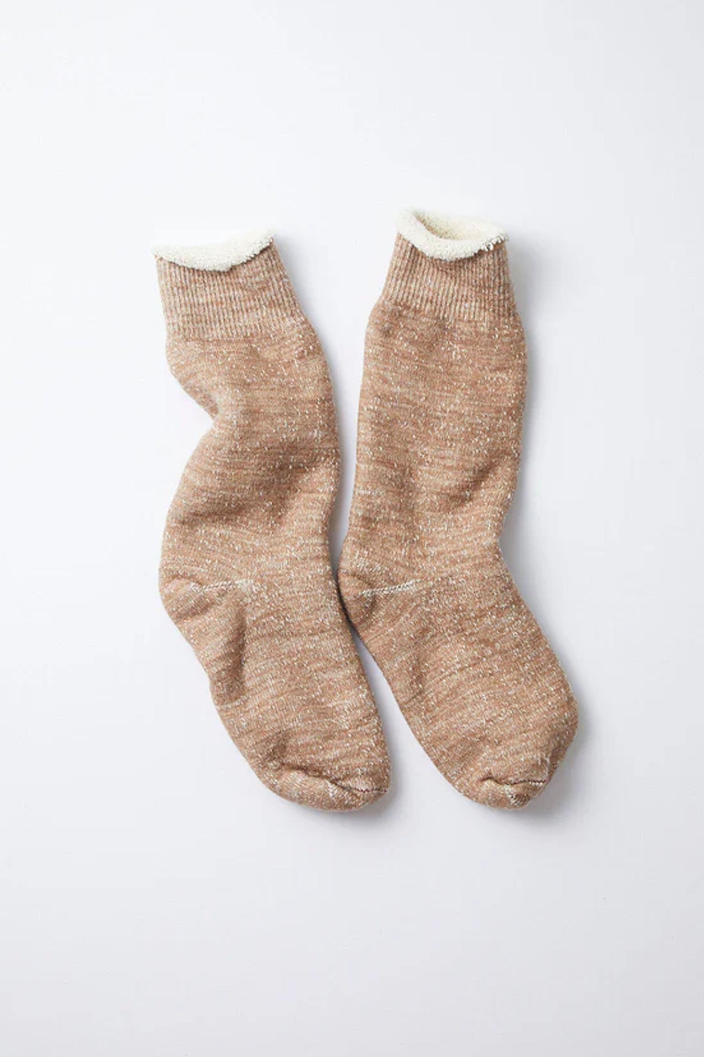 Rototo Double Face Crew Camel Socks