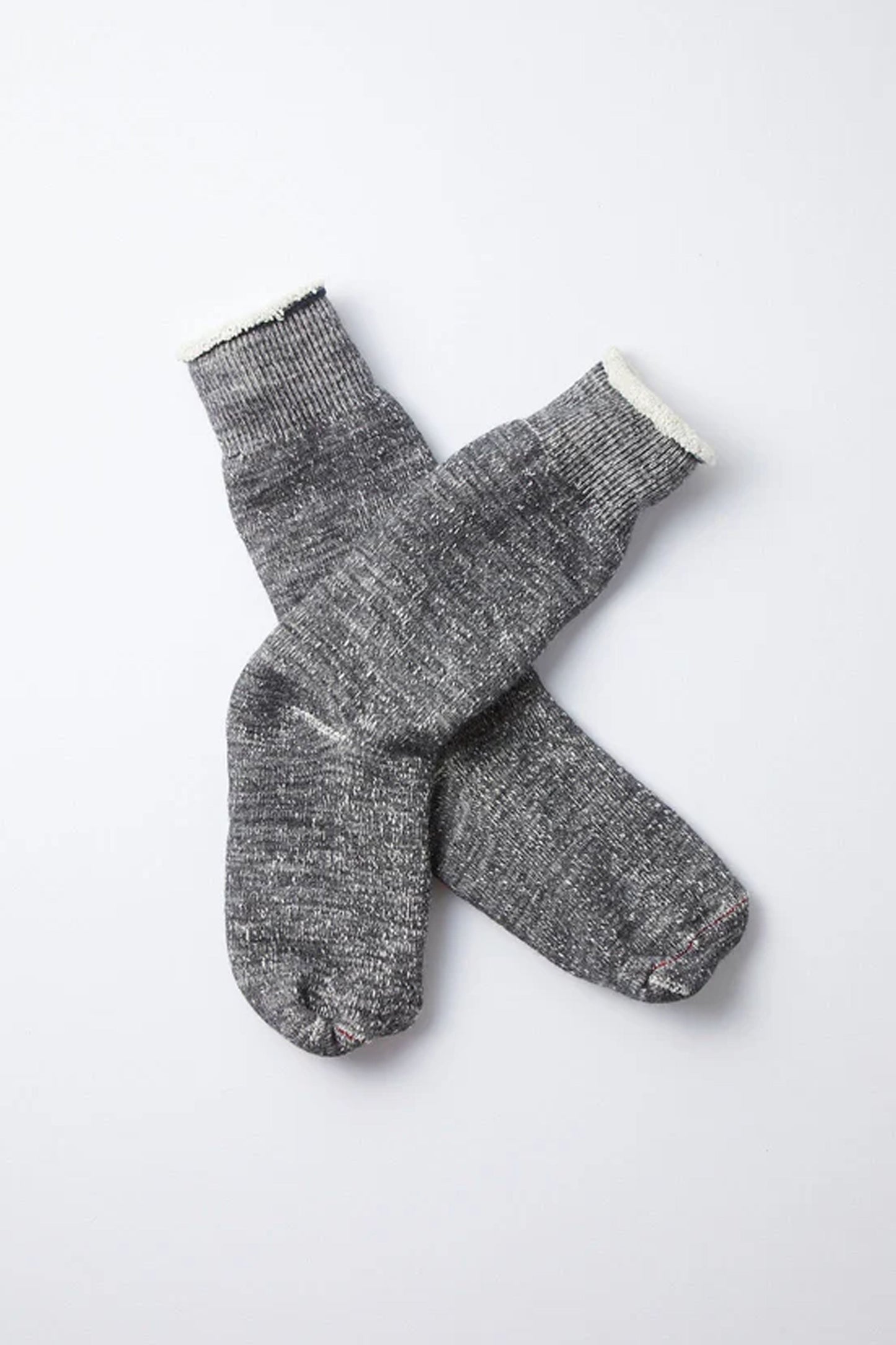 Rototo Double Face Crew Charcoal Socks