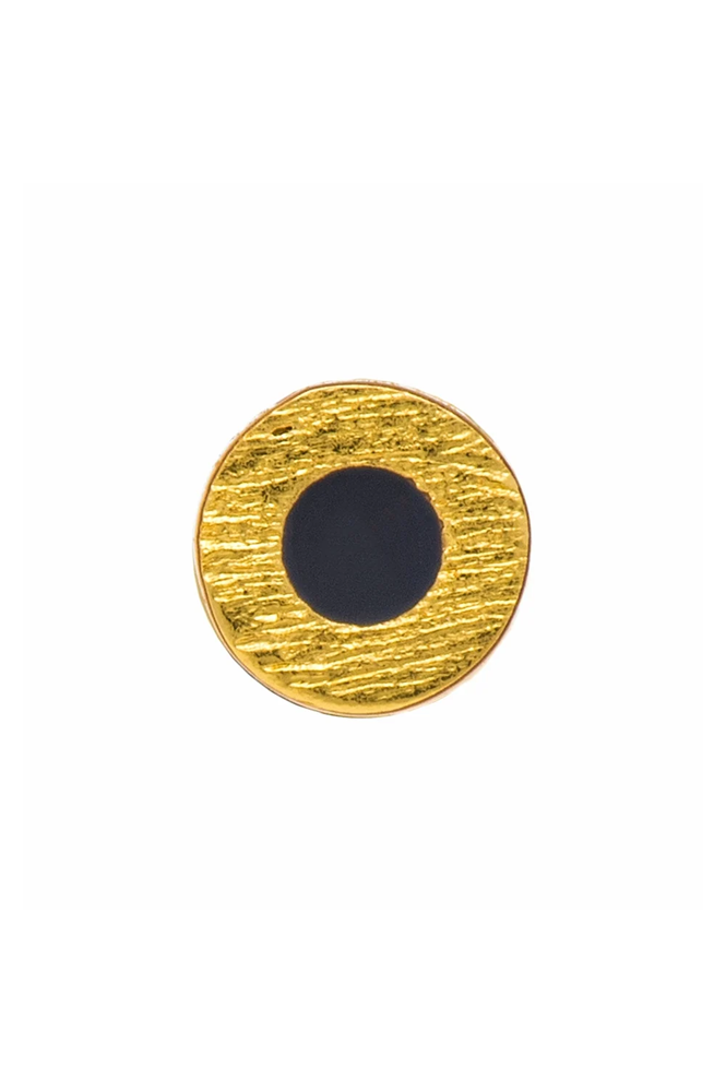 Lulu Circle Inkwell Single Earring