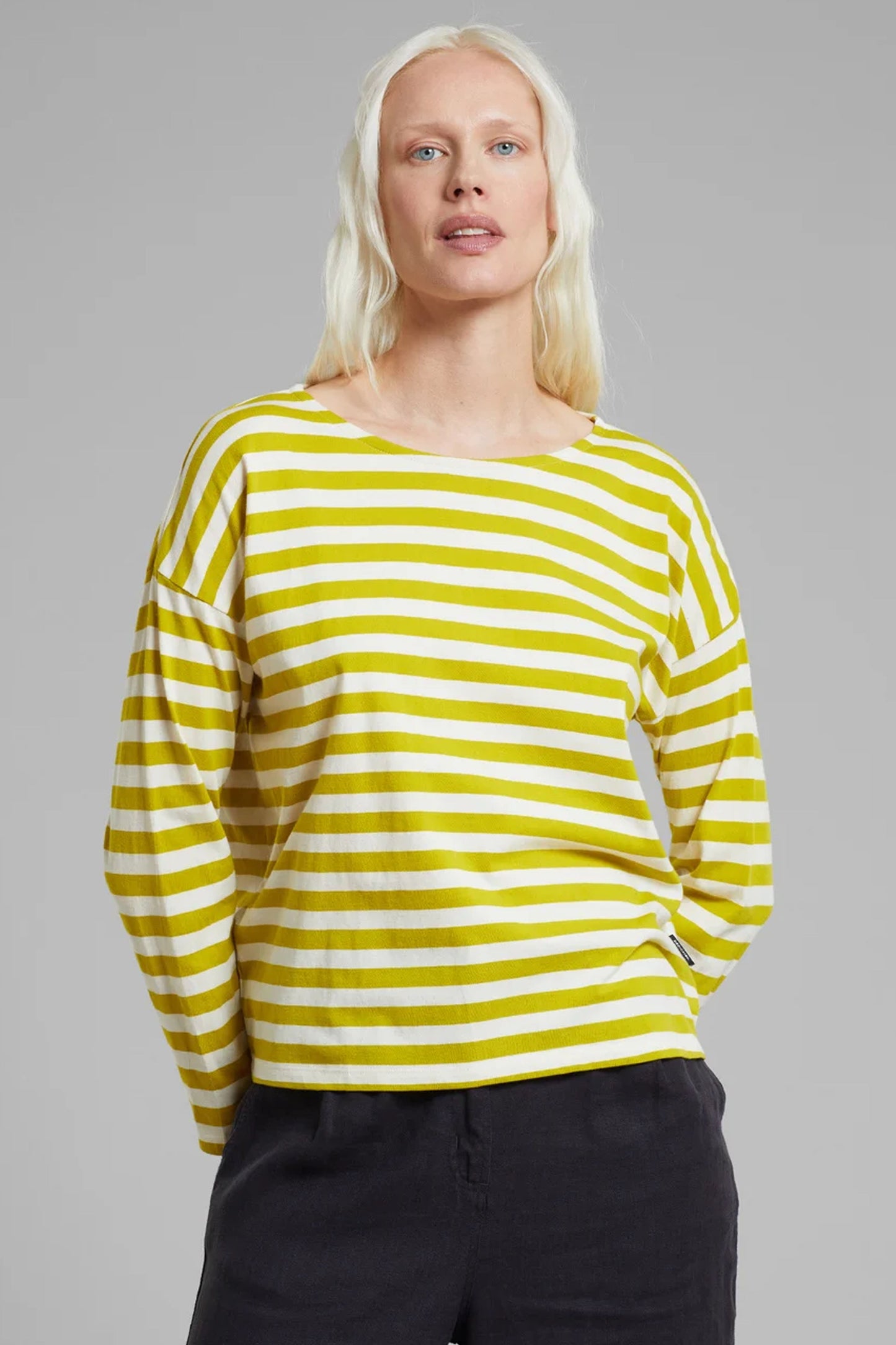 Dedicated Humledal Striped Yellow Citronelle Top