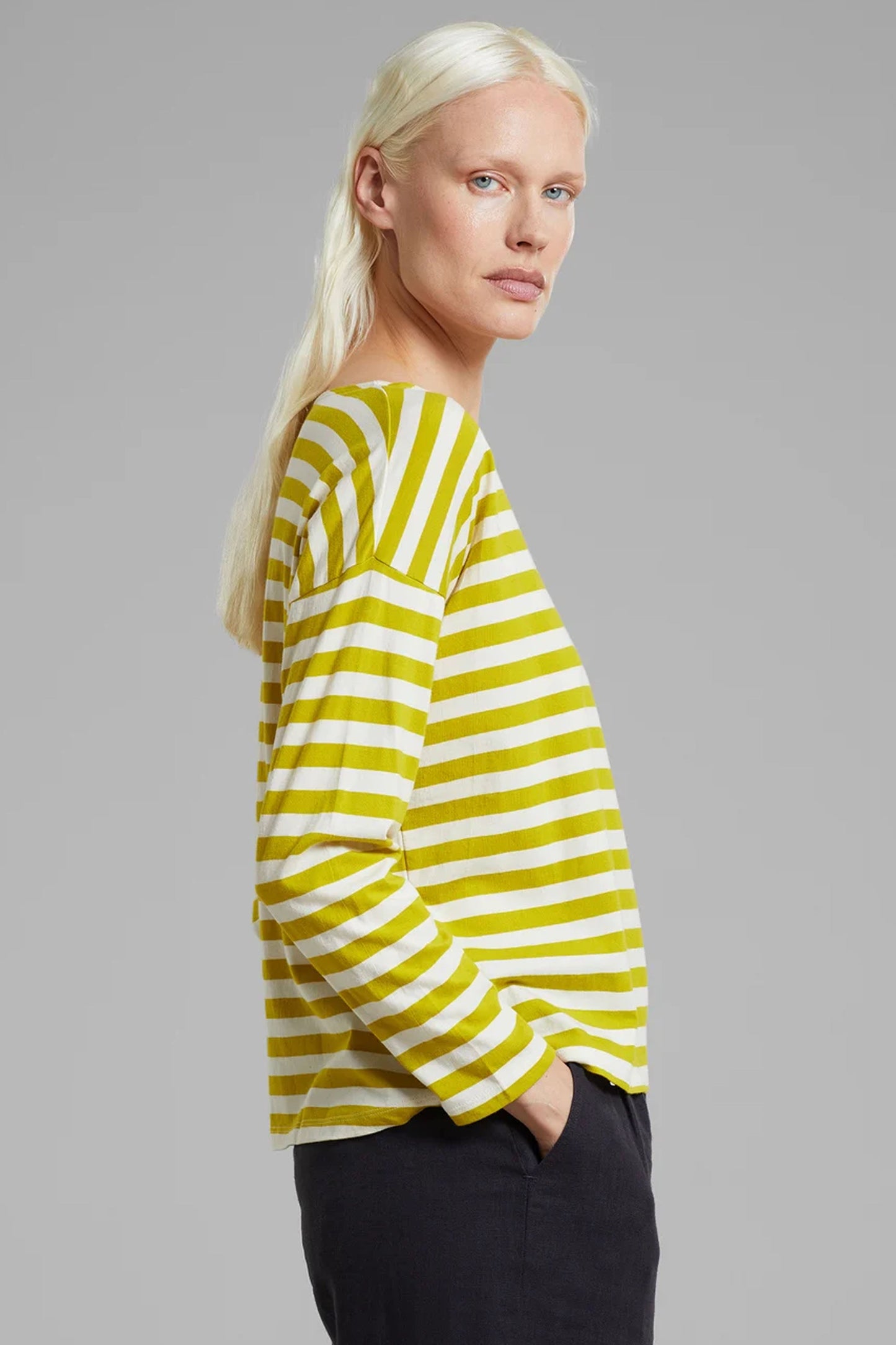 Dedicated Humledal Striped Yellow Citronelle Top