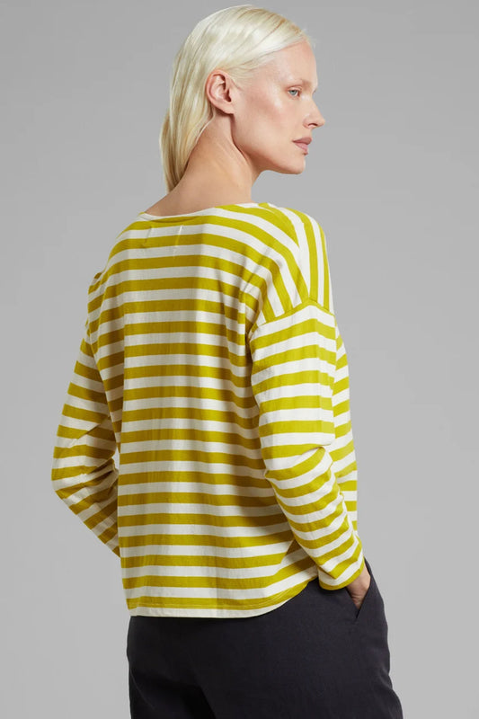 Dedicated Humledal Striped Yellow Citronelle Top