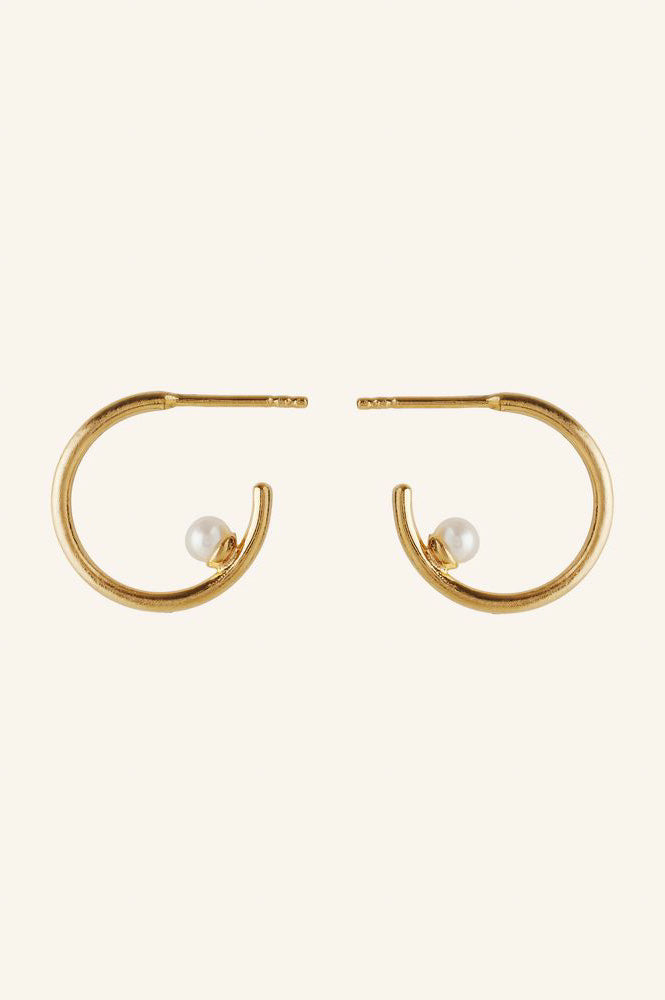 Pernille Corydon Pearl Globe Hoops