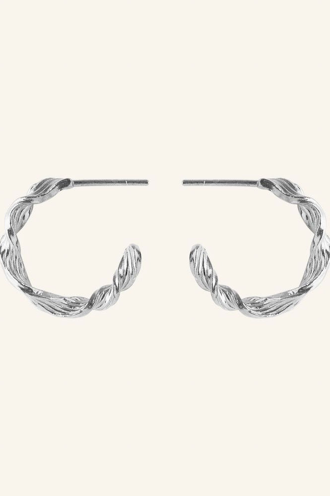 Pernille Corydon Dancing Wave Silver Hoops