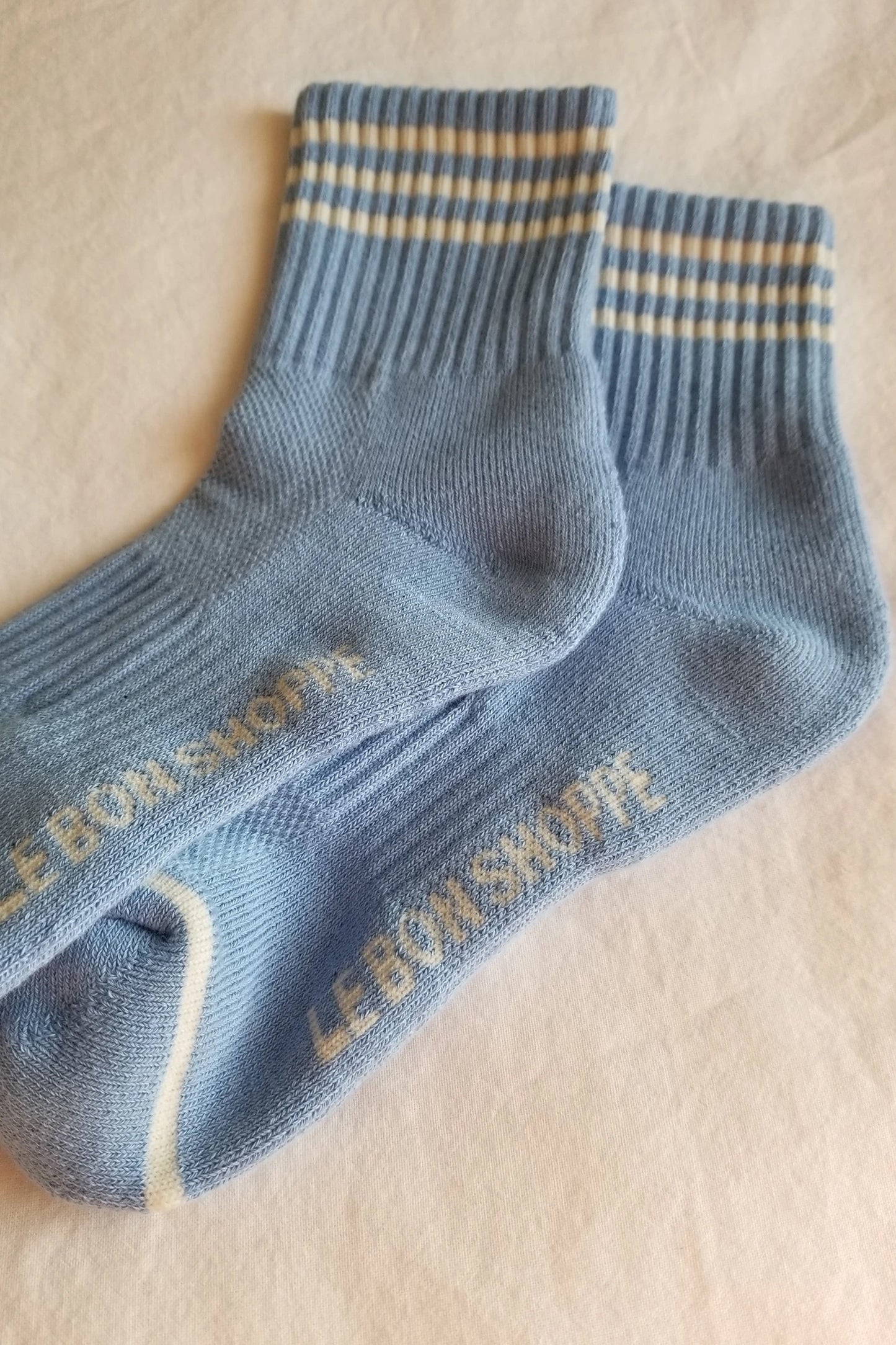 Le Bon Shoppe Girlfriend Parisian Blue Socks