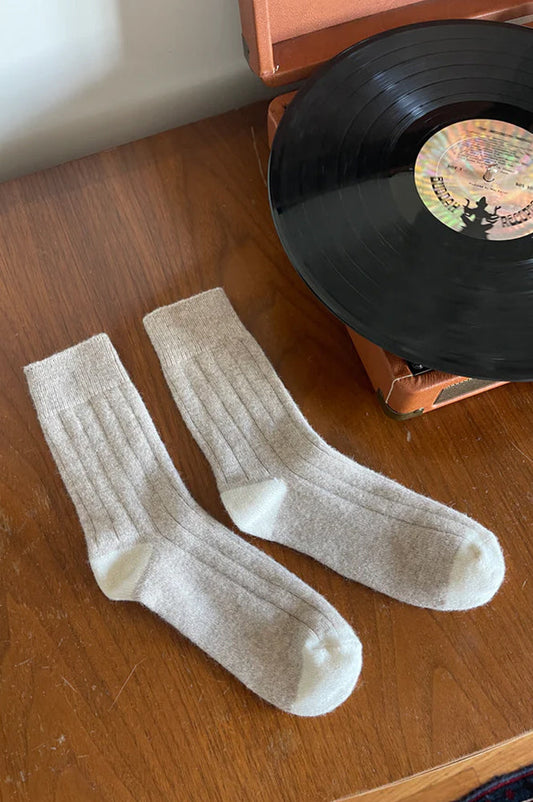 Le Bon Shoppe Cashmere Fawn Socks