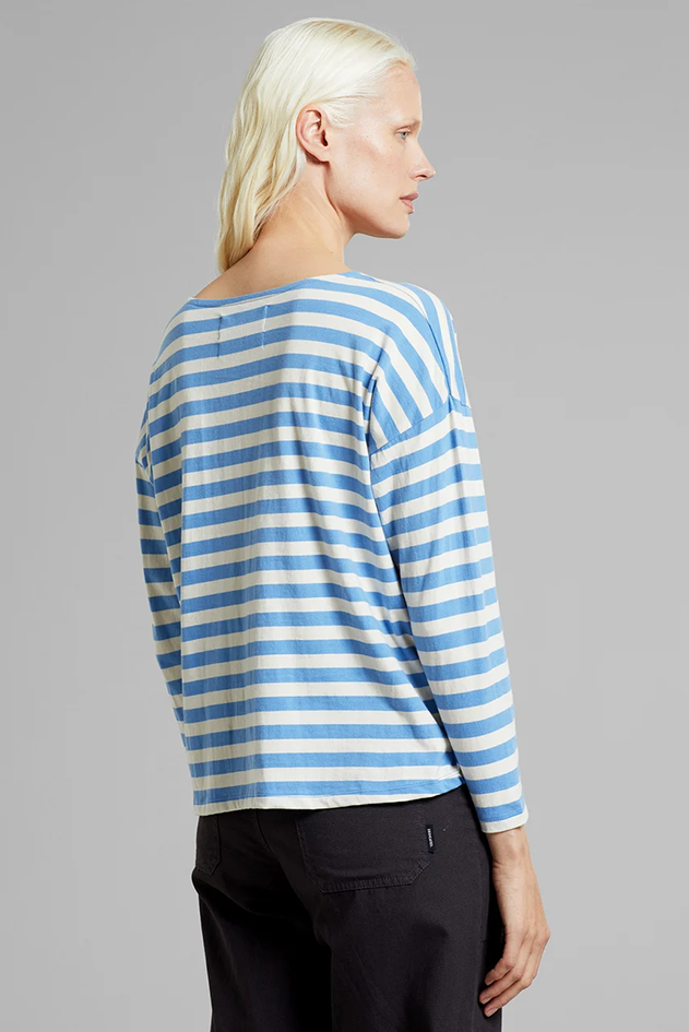 Dedicated Humledal Striped Della Robbia Blue Top