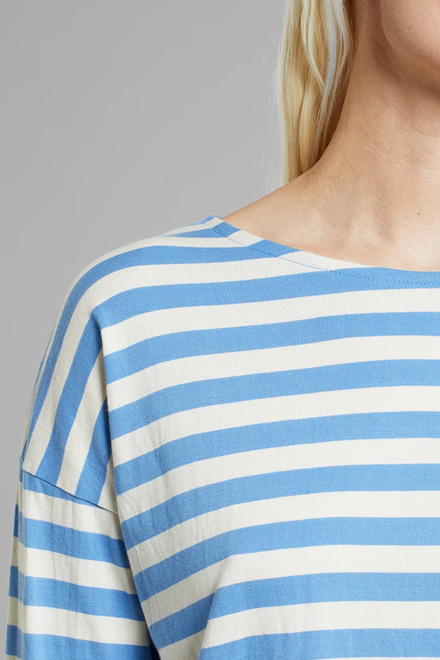 Dedicated Humledal Striped Della Robbia Blue Top