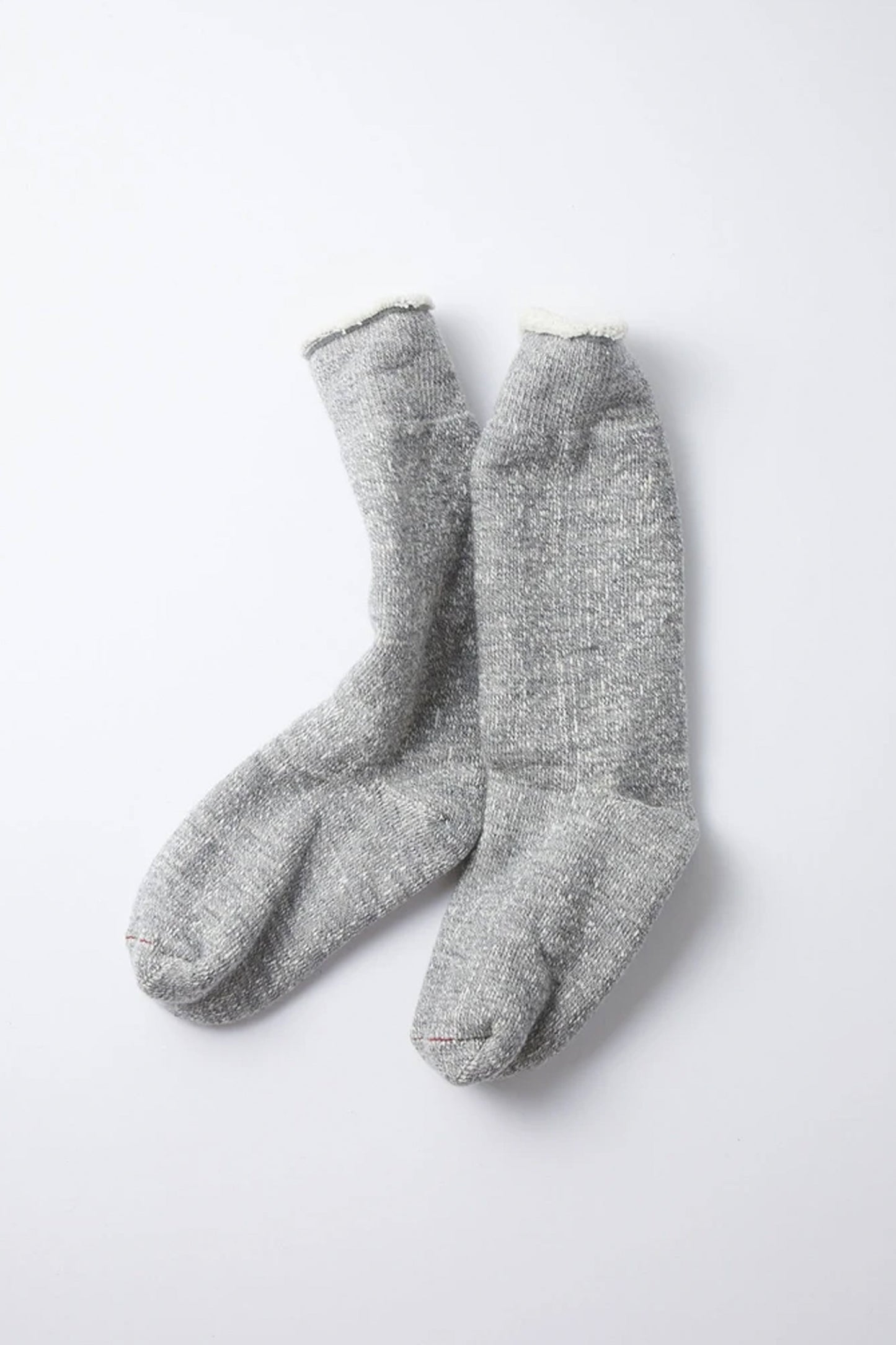 Rototo Double Face Merino Mid Grey Socks