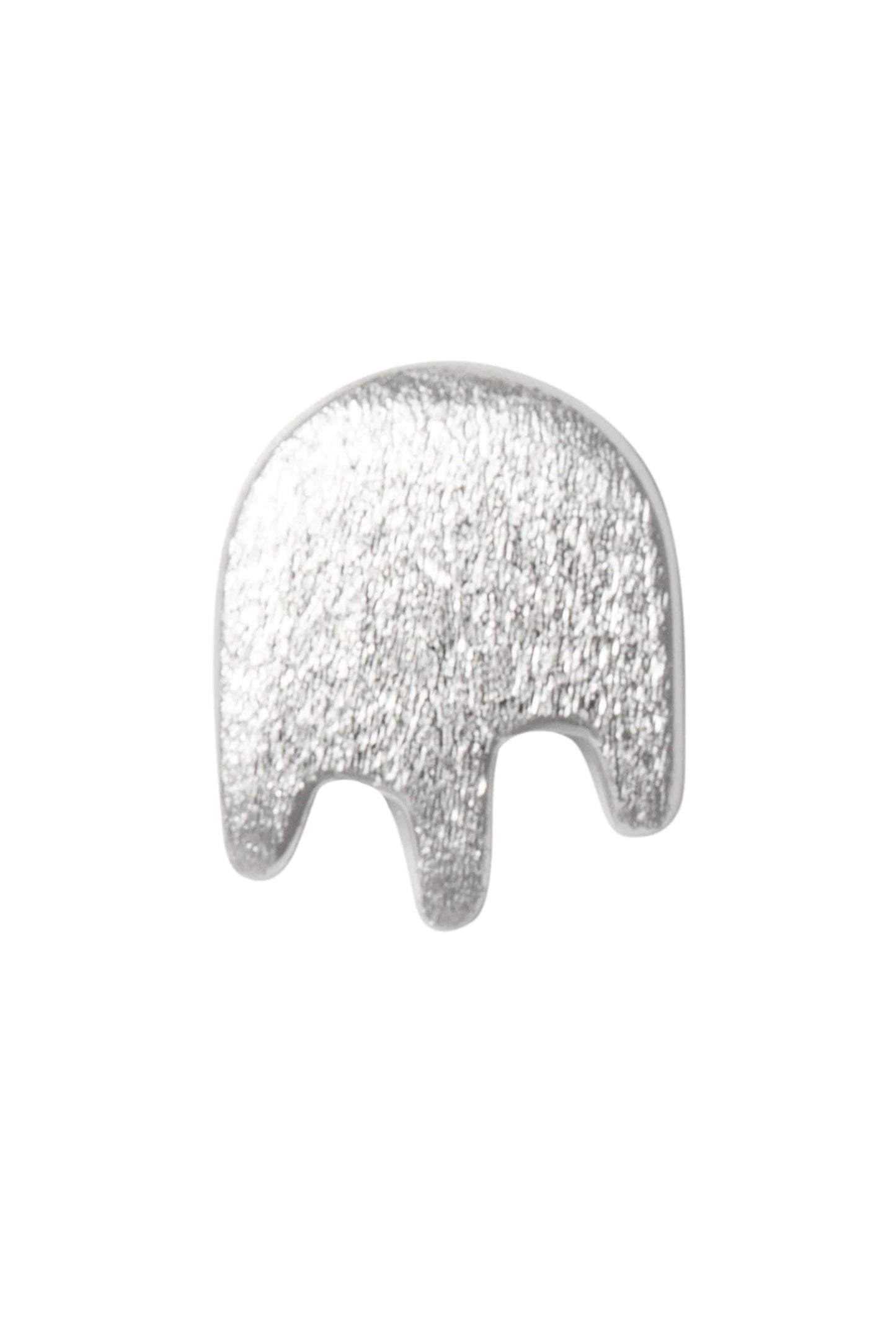 Lulu Single Splash Silver Earring