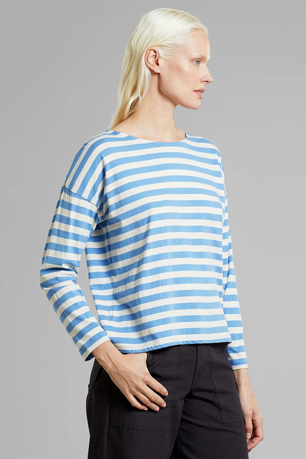 Dedicated Humledal Striped Della Robbia Blue Top